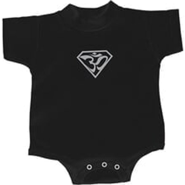 Yoga Romper Super OM Small Print Baby Creeper