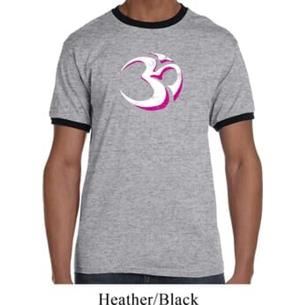 Yoga Urban AUM Mens Ringer Shirt