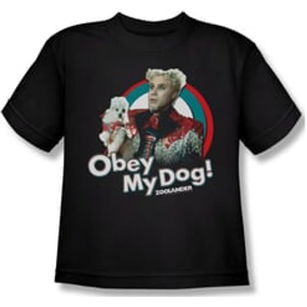 Zoolander Shirt Kids Obey My Dog Black Youth Tee T-Shirt