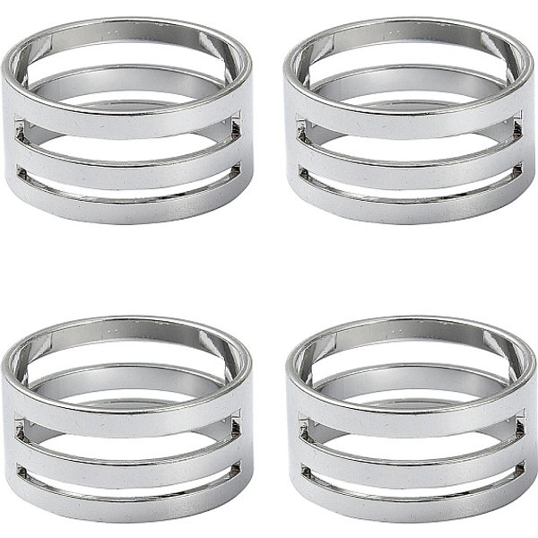 4Pcs Brass Rings, Assistant Tool, For Buckling, Open And Close Jump Ring, Platinum, 18X9Mm-image