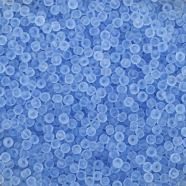 Perles De Rocaille En Verre Aux Couleurs GivréEs, Rondelle, Bleu Royal, 2Mm, Trou: 1Mm, Environ 660 Pcs / Ensemble-image