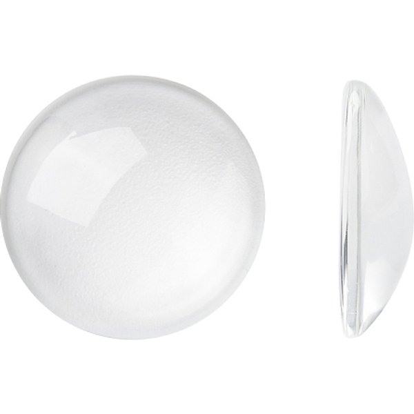 Transparent Glass Cabochons, Clear Dome Cabochon For Cameo Photo Pendant Jewelry Making, Clear, 19.5-20X5.5Mm-image