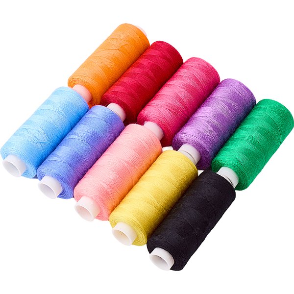 10 StüCk 10 Farben Polyester-NäHgarn, Mischfarbe, 260X60X27 Mm, 1 StüCk / Farbe-image