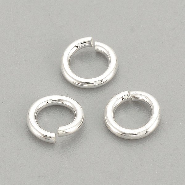 925 Sterling Silver Open Jump Rings, Round Rings, Silver, 4X0.7Mm, 2Mm Inner Diameter-image