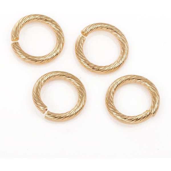 Anello Di Congiunzione In Acciaio Inossidabile 304, Anelli Di Salto Aperti, Oro, 13X2Mm, Diametro Interno: 9Mm, 12 Gauge-image