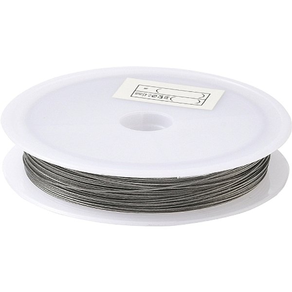 Steel Wire, Tiger Tail Wire, Round, For Diy Beading Jewelry Making, Stainless Steel Color, 0.45Mm, 25 Gauge, About 65.62 Feet(20M)/Pc-image