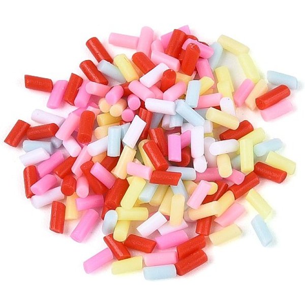 Handmade Polymer Clay Nail Art Decoration Accessories, Column, Mixed Color, 1-12X0.5-2.5Mm, About 100000Pcs/1000G-image