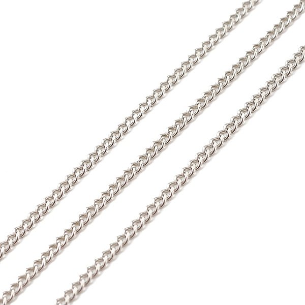 Tarnish Resistant 304 Stainless Steel Curb Chains, Soldered, With Spool, Stainless Steel Color, 2.5X2X0.5Mm, About 32.81 Feet(10M)/Roll-image