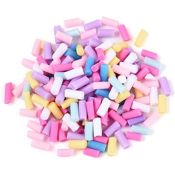 Fimo A Mano Accessori Nail Art Decorazione, Colonna, Colore Misto, 1-12X0.5-2.5Mm, Circa 100000Pcs/1000G-image
