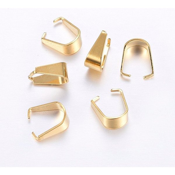 Ganci A Scatto In Acciaio Inossidabile 201, Oro, 6.5X6X3Mm, Interna: 6X5 Mm-image