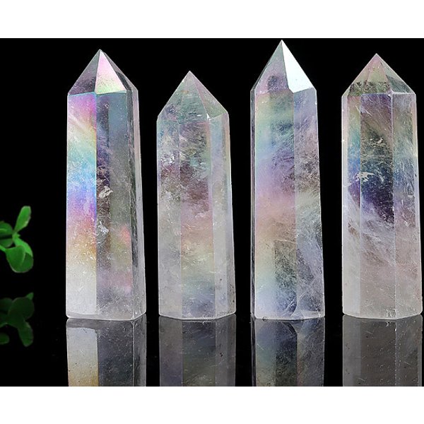 Natural Quartz Crystal Home Decorations, Display Decoration, Healing Stone Wands, for Reiki Chakra Meditation Therapy Decors, Hexagon Prism, 50-60mm