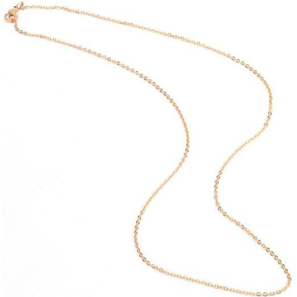 304 Stainless Steel Cable Chains Necklaces, With Lobster Clasps, Golden, 20 Inch(50.8Cm), Link: 2X1.5X0.4Mm-image