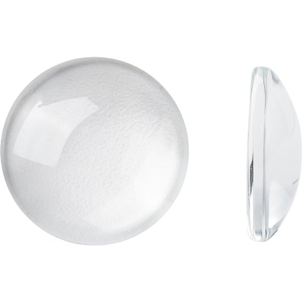 Transparent Glass Cabochons, Clear Dome Cabochon For Cameo Photo Pendant Jewelry Making, Clear, 15.5-16X4-5Mm-image