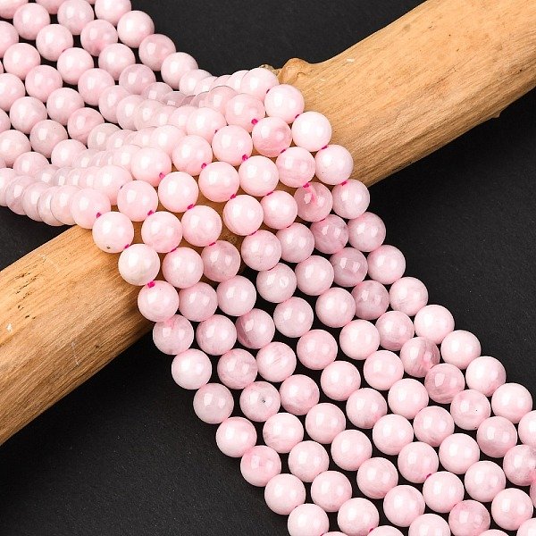 Natural Madagascar Rose Quartz Beads Strads, Grade AB, Round, 6mm, Hole: 0.8mm, about 60-63pcs/strands, 15-16 inch