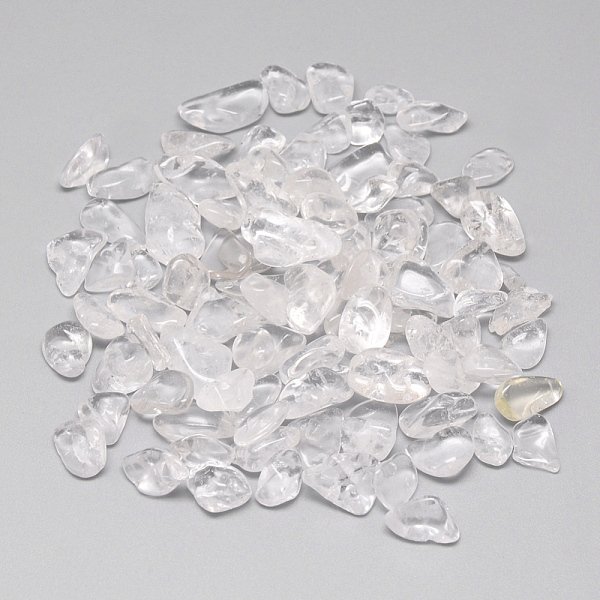 Natural Quartz Crystal Beads, Rock Crystal Beads, Tumbled Stone, No Hole/Undrilled, Chips, 8-20X5-10X1-7Mm-image