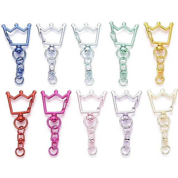 Ganci Girevoli In Lega, Corona, Cadmio& Piombo Libero, Colore Misto, 60-62X26-27X7Mm-image