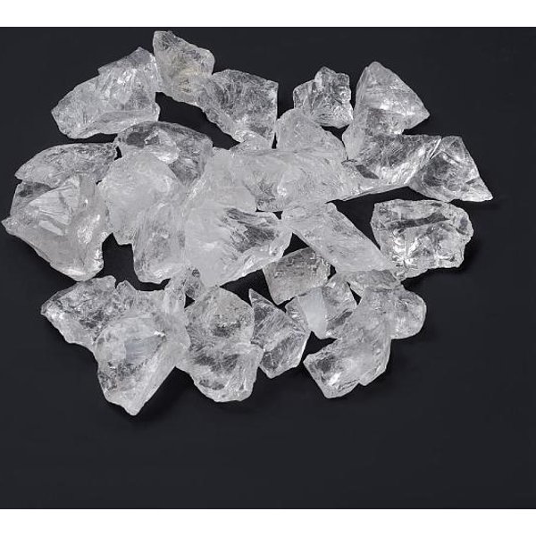 Perle Di Cristallo Di Quarzo Naturale Grezzo Grezzo, Perle Di Cristallo Di Rocca, Per Ruzzolare, Decorazione, Lucidatura, Avvolgimento Del Filo, Wicca E Reiki Crystal Healing, Senza Buco / Undrilled, Pepite, 30-50X32-38X19-26Mm, Circa...-image
