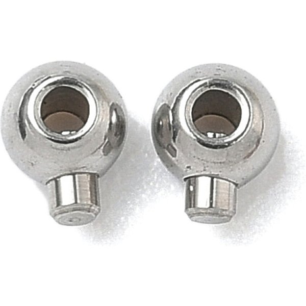 SchiebeanhäNger Aus Edelstahl 304, Runde, Edelstahl Farbe, 4X2.5X2.5 Mm, Bohrung: 1 Mm-image