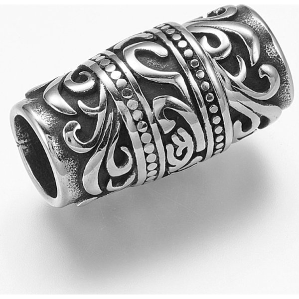 MagnetverschlüSse Aus Edelstahl 304 Mit Einklebbaren Enden, Kolumne, Antik Silber Farbe, 25X12.5 Mm, Bohrung: 8.5 Mm-image