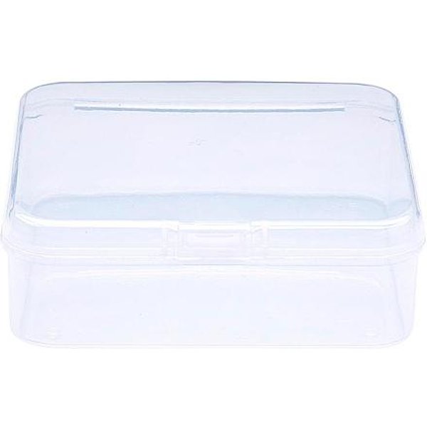 Square Plastic Bead Storage Containers, Clear, 7.4X7.3X2.5Cm-image
