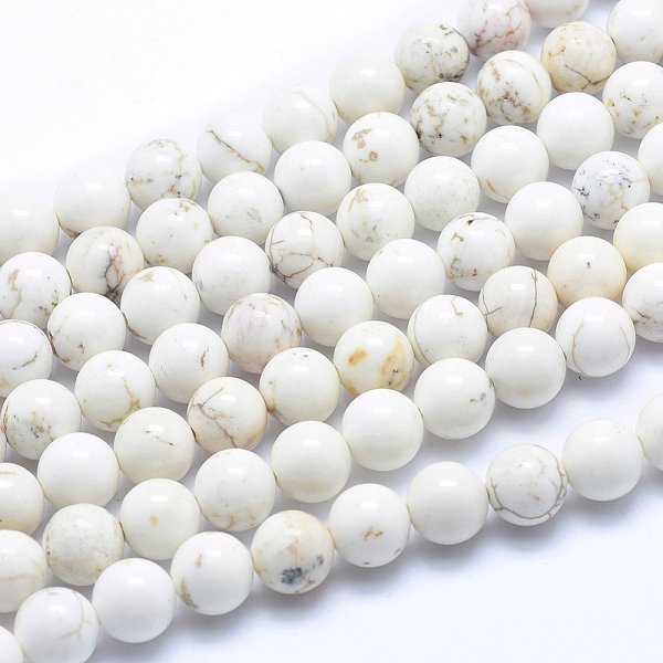 Brins De Perles De MagnéSite Naturelle, Ronde, 8-8.5Mm, Trou: 1Mm, Environ 50 Pcs/Chapelet, Environ 15 Pouce-image