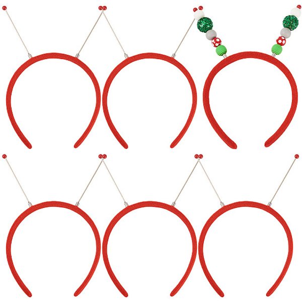 Cintas Para El Pelo De Tela Y PláStico, Accesorios Para El Cabello Para Mujeres NiñAs, Carmesí, 210X120X14Mm, DiáMetro Interior: 105 Mm-image