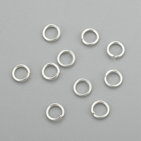 Anneaux De Jonction En Acier Inoxydable 304, Anneaux De Jonction Ouverts, Couleur D'argent, 21 Jauge, 4.5X0.7Mm, DiamèTre IntéRieur: 3 Mm-image