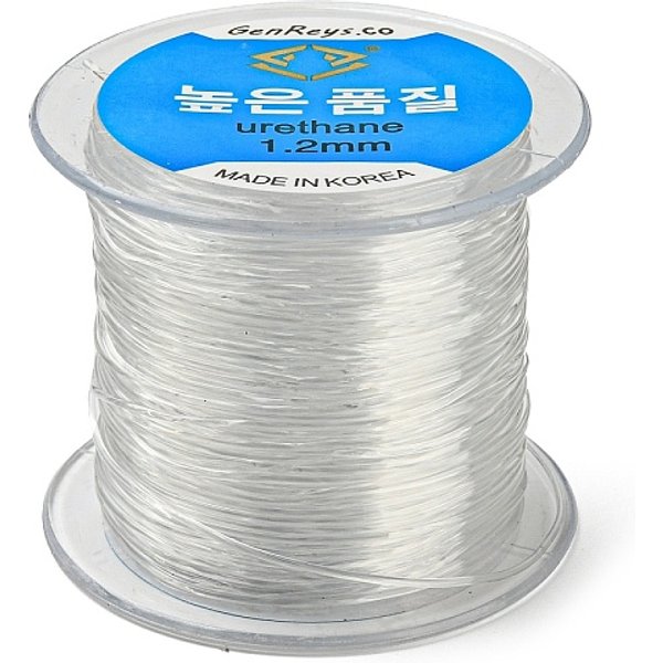 Fil De Cristal éLastique CoréEn, Clair, 1.2Mm, Environ 65.61 Yards (60 M)/Rouleau-image