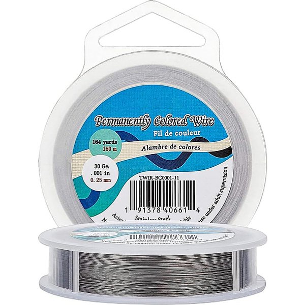 Benecreat 7 Filo Per Corde Di Perline (0.25Mm, 490Ft) Filo Per Perline In Acciaio Inossidabile Rivestito In Nylon Per La Realizzazione Di Braccialetti Di Collana-image
