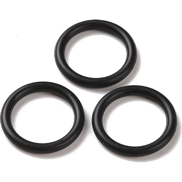 Gummi-O-Ring-Anschlüsse, Verknüpfung Ring, Schwarz, 24x3 mm, Innendurchmesser: 18 mm