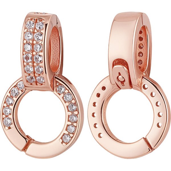 Arricraft 2 Pcs 925 Sterling Silver Double Bail Clasps, 2 Styles Micro Pave Cubic Zirconia Fold Over Twister Clasps For Diy Necklace Bracelet Jewelry Making Decorative Connector-image
