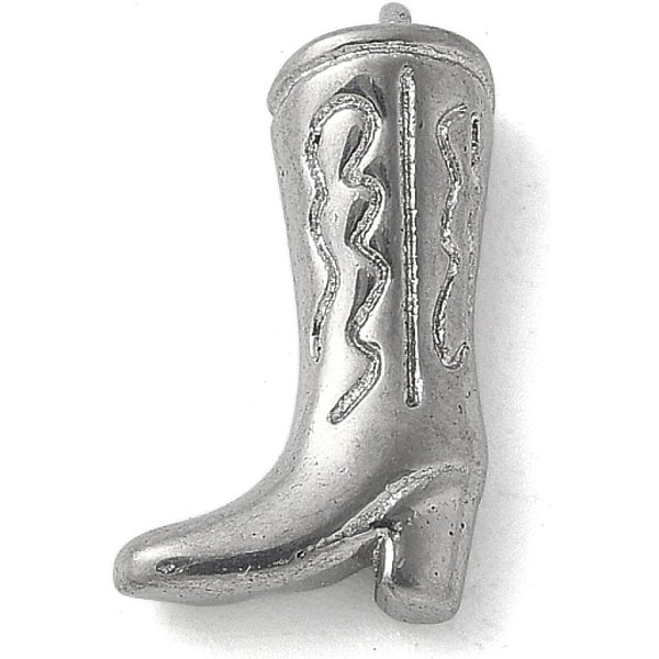 AnhäNger Aus Edelstahl 304, Cowboystiefel-AnhäNger, Edelstahl Farbe, 14X8X4 Mm, Bohrung: 1.2 Mm-image