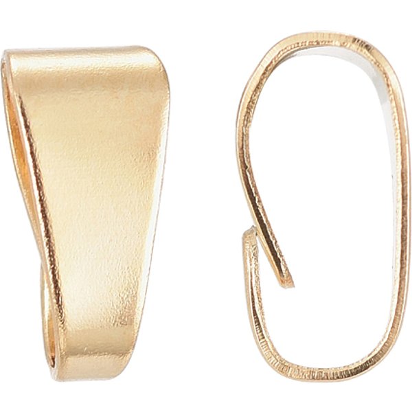 Ganci A Scatto In Acciaio Inossidabile 304, Vero Placcato Oro 24K, 7X3.5X3.2Mm, Foro: 6X3 Mm-image