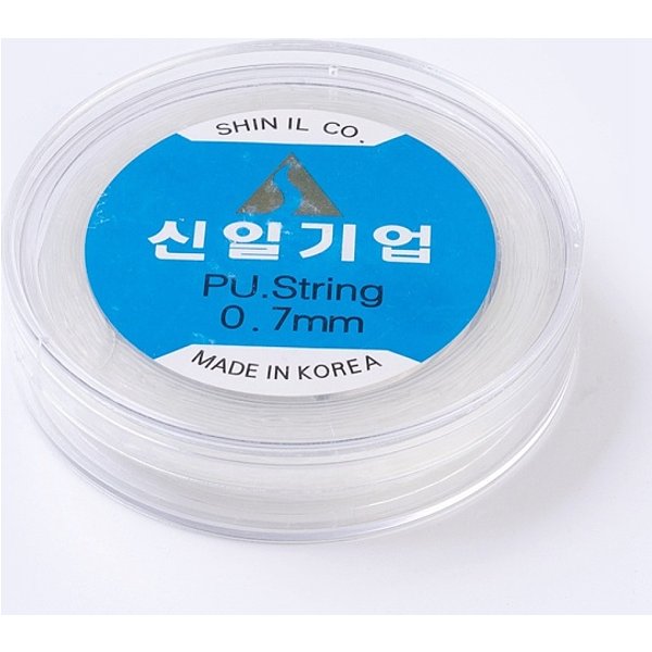 Korean Elastic Crystal Thread, For Jewelry Making, Clear, 0.7Mm, About 65.61 Yards(60M)/Roll-image