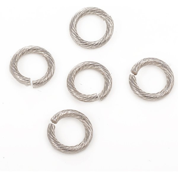 Tarnish Resistant 304 Stainless Steel Jump Ring, Open Jump Rings, Stainless Steel Color, 12X2Mm, Inner Diameter: 8Mm, 12 Gauge-image
