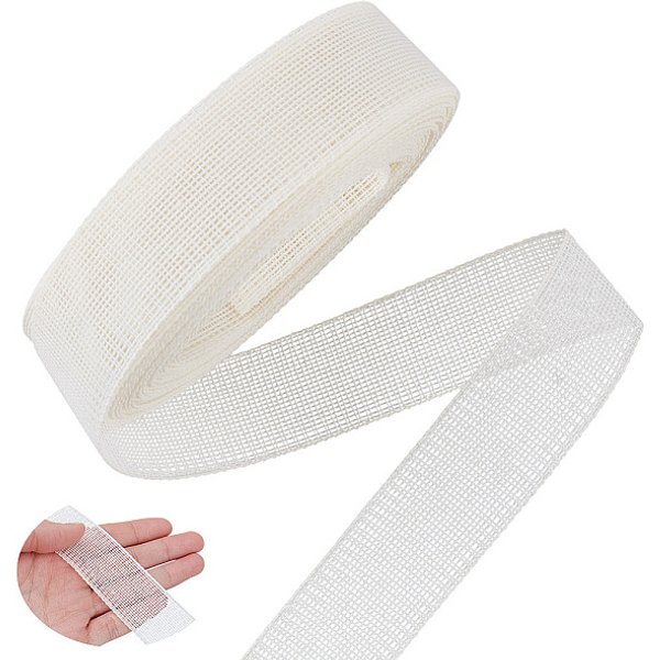 Chemical Fiber Imported Fish Bone Rolled Edge, for Clothes Accessories, Floral White, 1-1/4 inch(31mm)