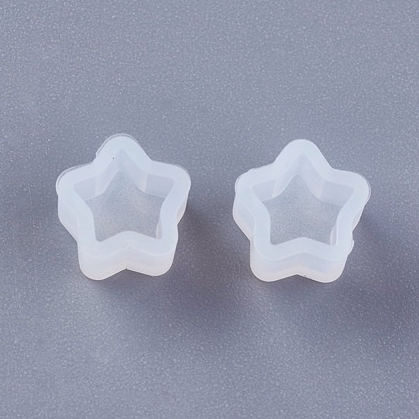 Moldes De Silicona, Moldes De Resina, Para Resina Uv, FabricacióN De Joyas De Resina Epoxi, Estrella, Blanco, 8X5Mm, TamañO Interno: 6 Mm-image