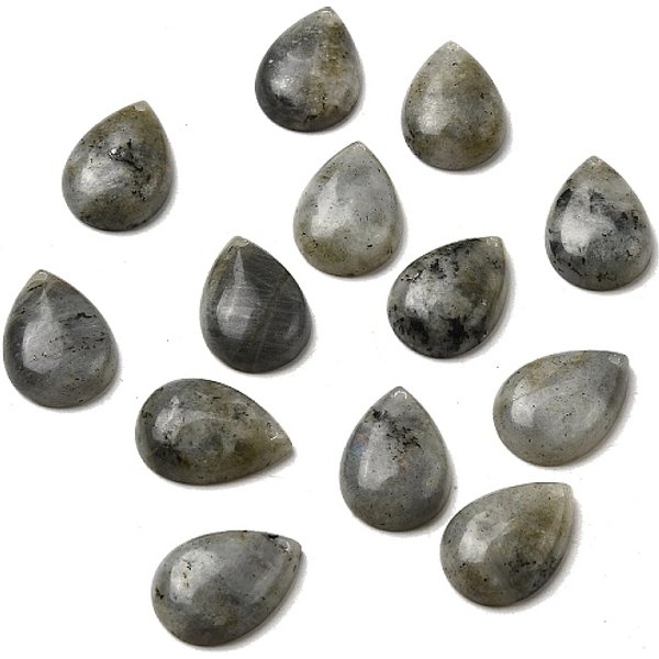Colgantes Naturales Labradorita, Encantos De LáGrima, 25-26X18X6-7Mm, Agujero: 1.6 Mm-image