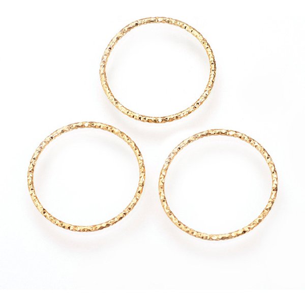 Anneaux connecteurs en laiton, soudé, sans nickel, véritable 18k plaqué or, 12x1mm, diamètre intérieur: 10 mm