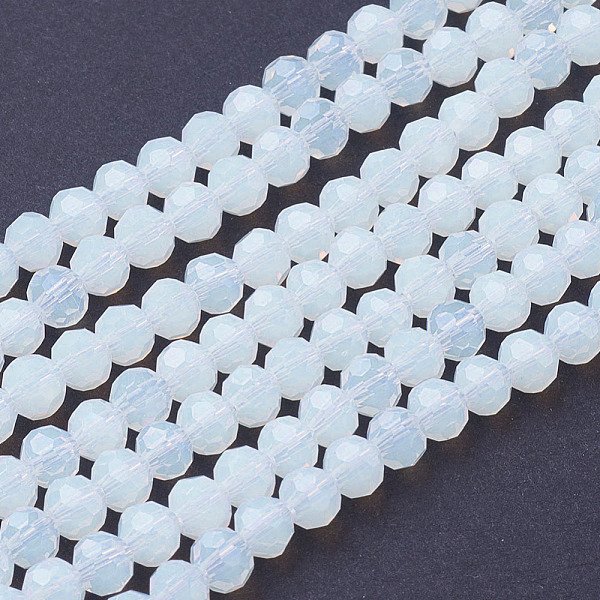 Opalite Perlen SträNge, Facettiert Rund, 4 Mm, Bohrung: 1 Mm, Ca. 87-93 Stk. / Strang, 32-33 Cm-image