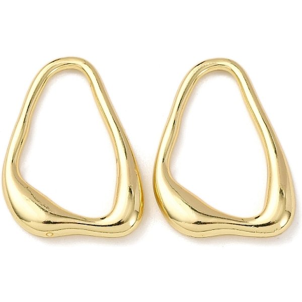 Alloy Pendants, Triangle, Rack Plating, Golden, 30X23X5Mm, Hole: 27X16Mm-image