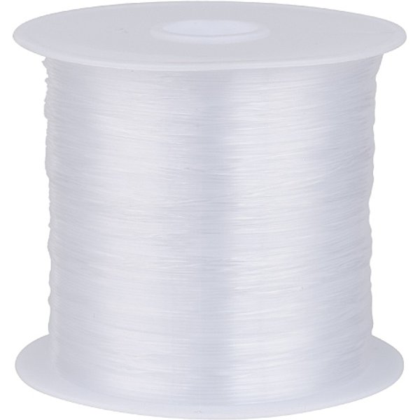 Nylon Wire, Fishing Line, Beading Thread, White, About 0.3Mm In Diameter, About 87.48 Yards(80M)/Roll-image