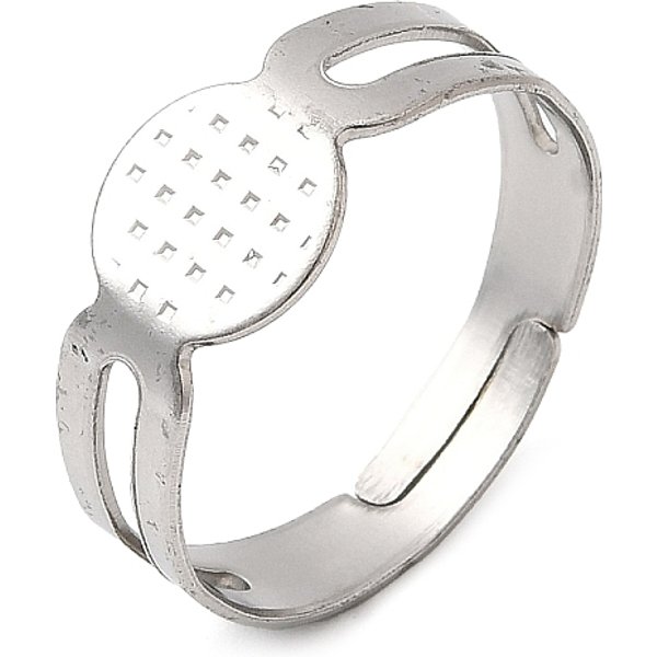 Supports de bague de protection en acier inoxydable 316, platine, 8mm, diamètre intérieur: 17 mm