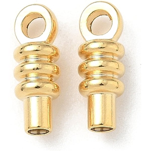 Breloques En Laiton, Sans Plomb Et Sans Cadmium, VéRitable 24K Plaqué Or, 12X4.5Mm, Trou: 2.5 Mm Et 1.8 Mm-image