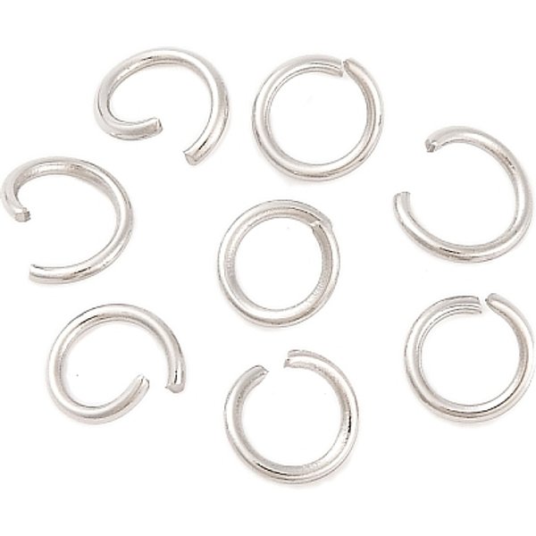 Tarnish Resistant 304 Stainless Steel Jump Rings, Open Jump Rings, Stainless Steel, 21 Gauge, 5X0.7Mm, Inner Diameter: 3.6Mm-image