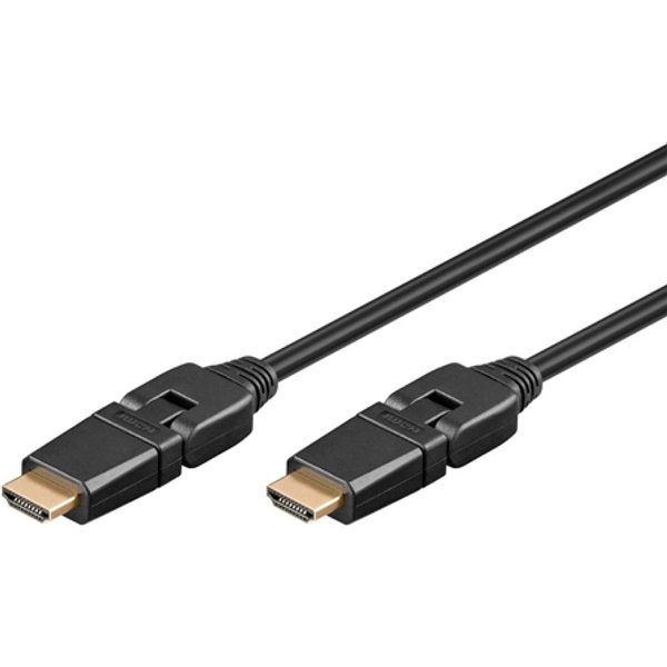 Goobay Joustava HDMI High Speed -kaapeli Ethernetillä - 5 metriä