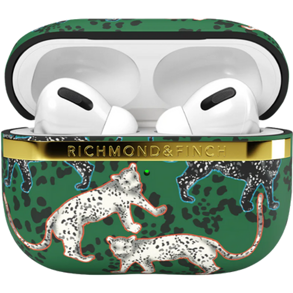 Richmond & Finch Leopardinvihreä Apple AirPods Pro -suojus