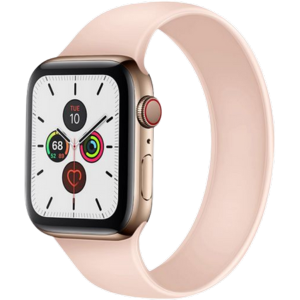 Apple Watch 42/44 mm silikoniranneke vaaleanpunainen