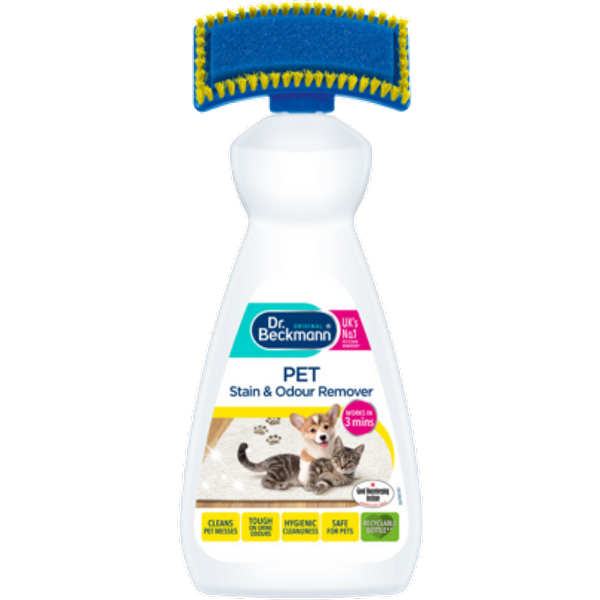 Dr Beckmann Pet Stain & Odour Remover With Brush – 650ml