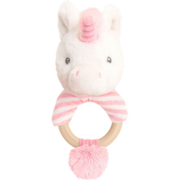 Keel Toys Keeleco Twinkle Yksisarvinen Rengashelistin - 14 cm